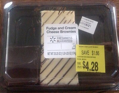 Fudge And Cream Cheese Brownies, Fudge And Cream Cheese