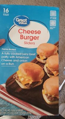 Cheese Burger Sliders, Cheese