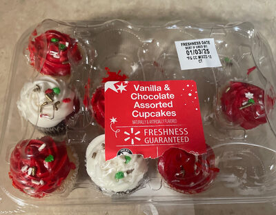 Vanilla & Chocolate Assorted Cupcakes, Vanill & Chocolate