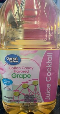 Cotton Candy Grape Juice Cocktail, Cotton Candy Grape