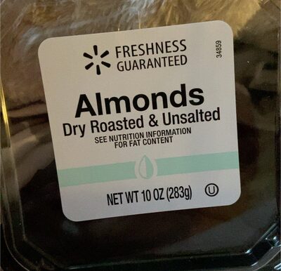 Dry Roasted & Unsalted Almonds, Dry Roasted & Unsalted
