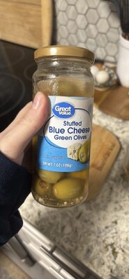 Blue Cheese Stuffed Green Olives, Blue Cheese
