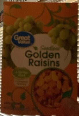 Great Value Seedless Golden Raisins 15oz Bag in a Box