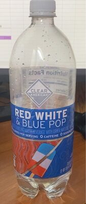 Red White & Blue Pop Flavored Sparkling Water Beverage, Red White & Blue Pop