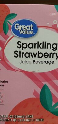 Sparkling Strawberry Juice Beverage, Sparkling Strawberry