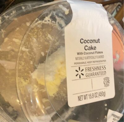 Coconut Flavored Cake With Coconut Flakes, Coconut With Coconut Flakes
