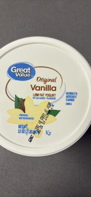 Original Vanilla Lowfat Yogurt, Original Vanilla