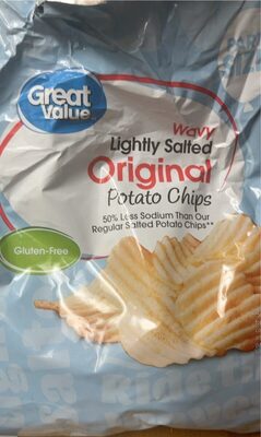 Lightly Salted Original Wavy Potato Chips, Lightly Salted Original