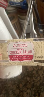 White Meat Chicken Salad With Cranberries, Celery And Pecans, White Meat Chicken