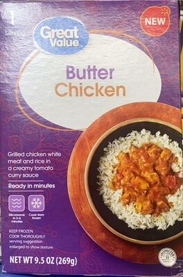 Butter Chicken Grilled Chicken White Meat And Rice In A Creamy Tomato Curry Sauce, Butter Chicken