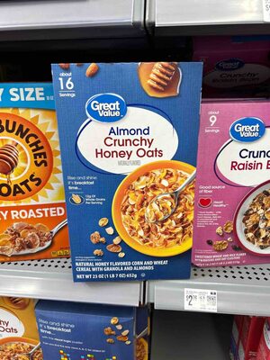 Almonds Crunchy Honey Oats Multigrain Cereal With Granola And Almonds, Almonds Crunchy Honey Oats