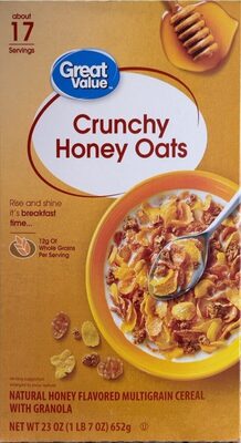 Crunchy Honey Oats Corn And Wheat Cereal With Granola, Crunchy Honey Oats