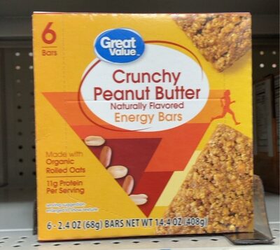 Crunchy Peanut Butter Energy Bars, Crunchy Peanut Butter