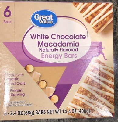White Chocolate Macadamia Energy Bars, White Chocolate Macadamia