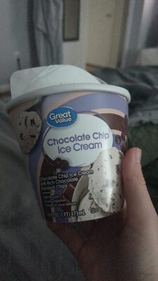 Chocolate Chip Vanilla Ice Cream With Rich Chocolate Flavored Chips, Chocolate Chip