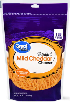 Mild Cheddar Shredded Cheese, Mild Cheddar