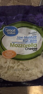 Mozzarella Shredded Low-Moisture Part-Skim Cheese, Mozzarella
