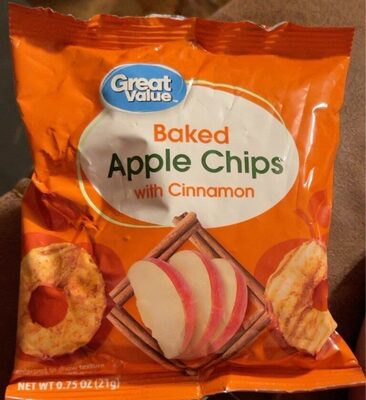 Apple Baked Chips With Cinnamon, Apple With Cinnamon