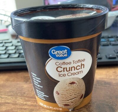 Coffee Toffee Crunch Coffee Ice Cream With Toffee Pieces Throughout, Coffee Toffee Crunch