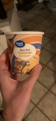 Sea Salt Caramel Ice Cream With A Sea Salt Caramel Ribbon & Truffle Candy Pieces, Sea Salt Caramel