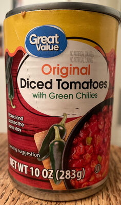 Original Diced Tomatoes With Green Chilies, Original With Green Chilies