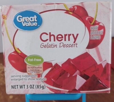 Cherry Flavored Gelatin Dessert, Cherry
