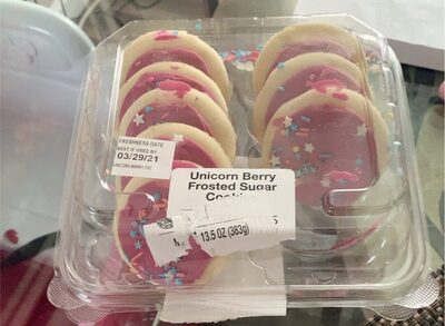 Unicorn Berry Forested Sugar Flavored Cookies, Unicorn Berry Forested Sugar