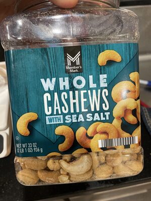 Whole Cashews With Sea Salt, Sea Salt