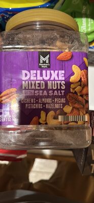 Deluxe Mixed Nuts Cashews Almonds Pecans Pistachios Hazelnuts With Sea Salt, Deluxe Sea Salt