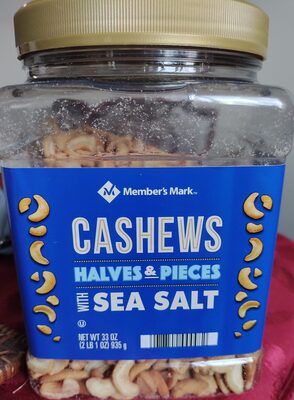 Cashews Halves & Pieces With Sea Salt, Cashews With Sea Salt