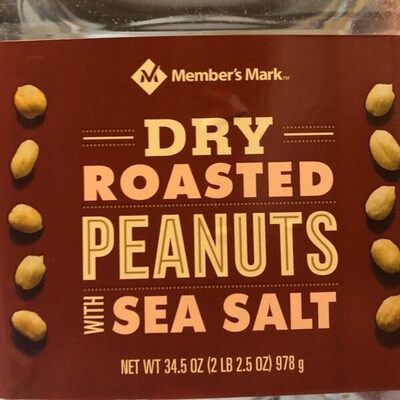 Dry Roasted Peanuts With Sea Salt, Dry Roasted With Sea Salt