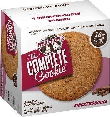 Snickerdoodle Baked Nutrition Cookies, Snickerdoodle