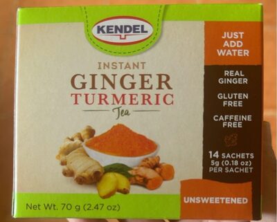 Unsweetened Instant Ginger Turmeric Tea, Unsweetened