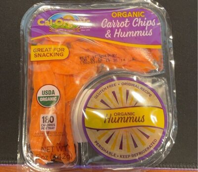 Organic Carrot Chips & Hummus
