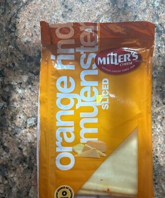 Sliced Orange Rind Muenster Cheese 