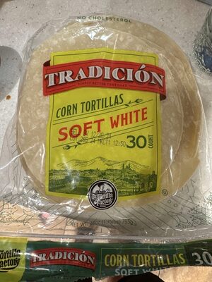 Tradicion Soft White Corn Tortilla 30ct Standard Pack