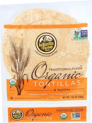 Organic Traditional Flour Tortillas, Traditional