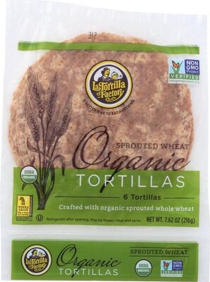 Sprouted Organic Wheat Tortillas, Wheat