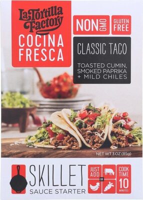 Classic Taco Authentic Sauces A Blend Of Savory Cumin, Smoked Paprika And Mild Chiles, Classic Taco