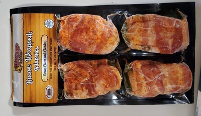 Cream Cheese And Cheddar Bacon Wrapped Jalapenos, Cream Cheese And Cheddar