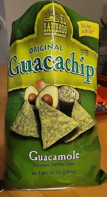 Original Guacamole Flavored Tortilla Chips, Original Guacamole