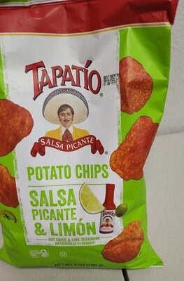 Salsa Picante Hot Sauce & Lime Seasoning Flavored Potato Chips, Salsa Picante Hot Sauce & Lime Seasoning