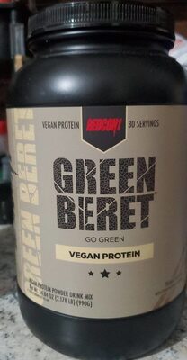 Green Beret Vegan Protein Powder Drink Mix, Peanut Butter, Peanut Butter