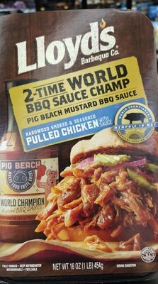 Hardwood Smoked & Seasoned Pulled Chicken With Sauce, Hardwood Smoked & Seasoned