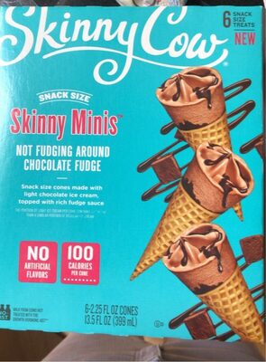 Not Fudging Around Chocolate Fudge Snack Size Cones Made With Light Chocolate Ice Cream, Topped With Rich Fudge Sauce, Not Fudging Around Chocolate Fudge