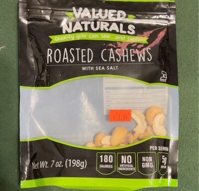 Roasted Cashews With Sea Salt, Roasted With Sea Salt