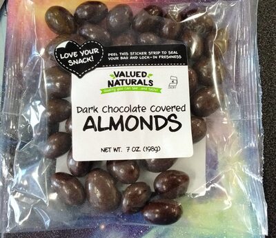 Dark Chocolate Covered Almonds, Dark Chocolate