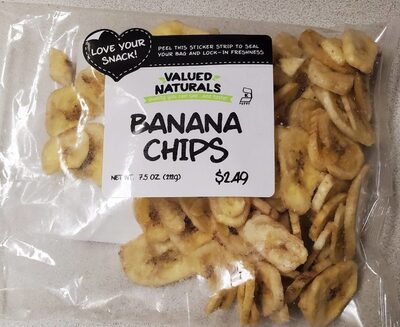 Valued Naturals Banana Chips, 7.5 Oz