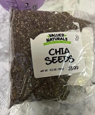 Valued Naturals Chia Seeds, 11.5 Oz