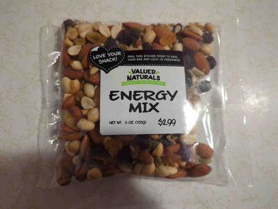 Valued Naturals Energy Mix, 9 Oz